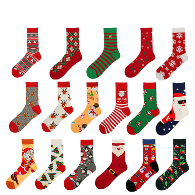 In-Stock New Large-Size Christmas Socks, Popular on European and American Cross-Border E-Commerce Platforms Like Amazon, Creative and Novel Socks, Christmas Gift Socks - AA Trading