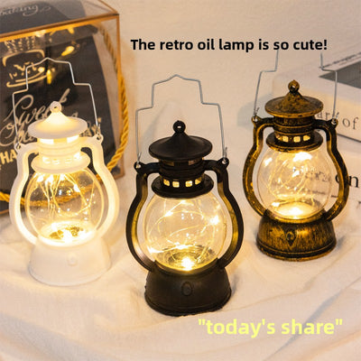 Vintage LED Small Oil Lamp Decorative Candle Light - AA Trading
