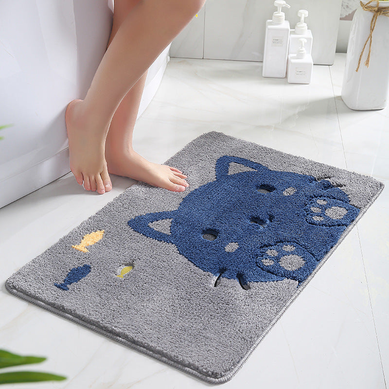 Xia Lang Cartoon Door Mat Door Mat Absorbent Foot Mat Household Door Bathroom Entrance Non-slip Mat Carpet - AA Trading