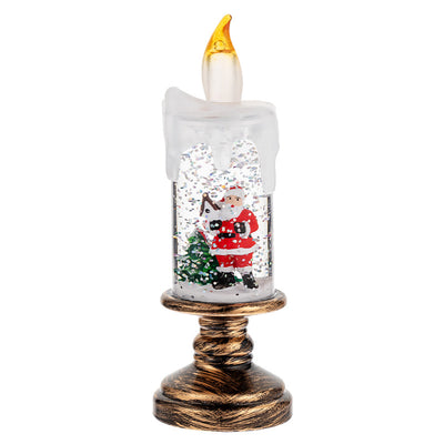 Snowfall Christmas Crystal Lamp - AA Trading