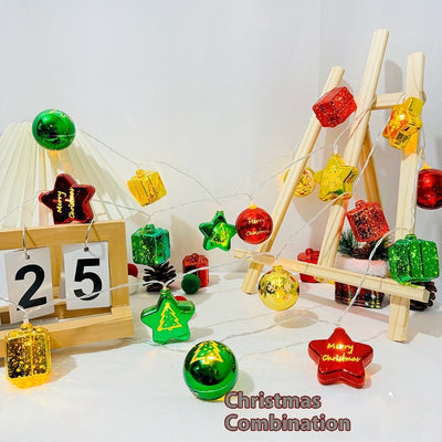 Christmas Party Decorations Scene Layout Atmosphere Lighting Chain - AA Trading