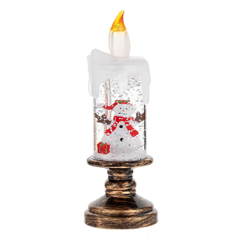 Snowfall Christmas Crystal Lamp - AA Trading