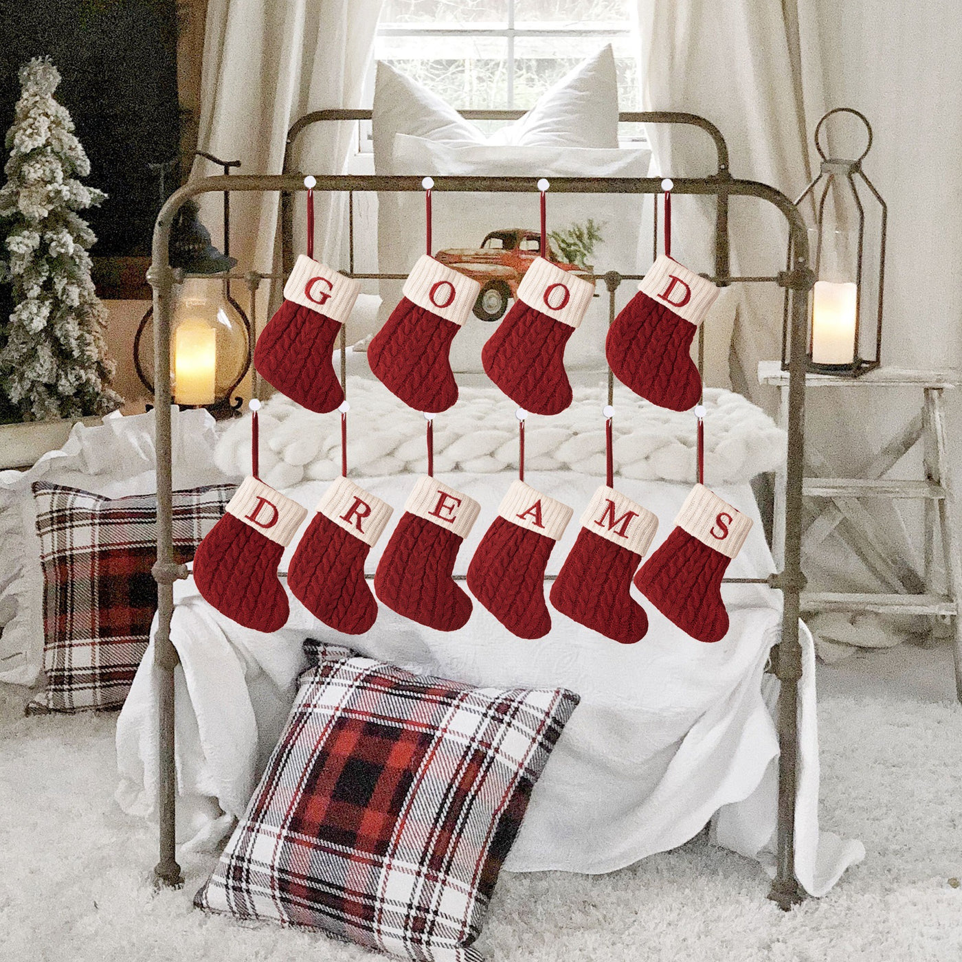 Letter Christmas Stocking Creative Hanging Ornament - AA Trading