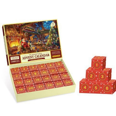 New 24 Boxes Christmas Advent Calendar Puzzle - AA Trading