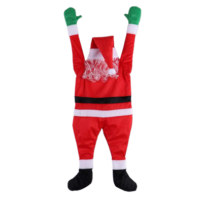 Santa Claus Climbing the Wall Funny Ornament - AA Trading