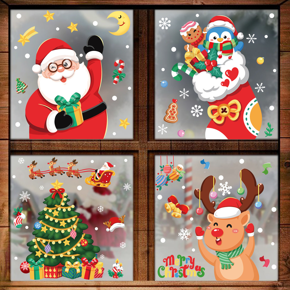 Christmas Decoration Snowflake Stickers - AA Trading