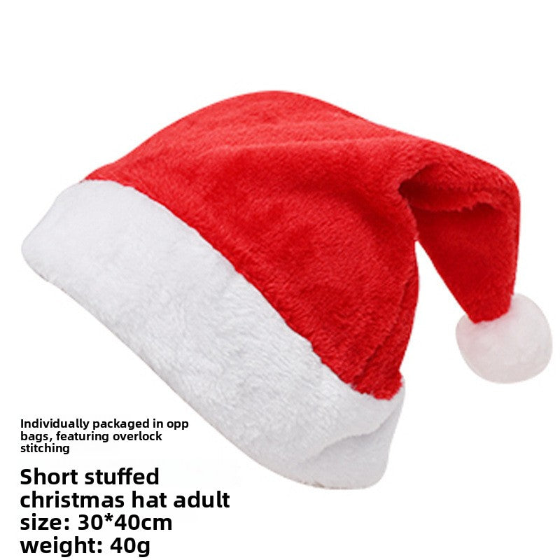 Christmas Short Plush Hat - AA Trading