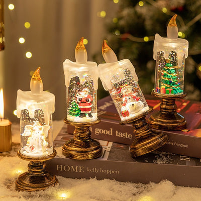 Snowfall Christmas Crystal Lamp - AA Trading