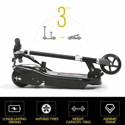 Monvelo Folding Electric Scooter LED Portable Commuter Adults Kids