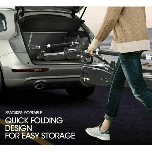 Monvelo Folding Electric Scooter LED Portable Commuter Adults Kids