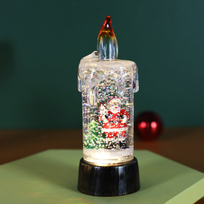 Snowfall Christmas Crystal Lamp - AA Trading