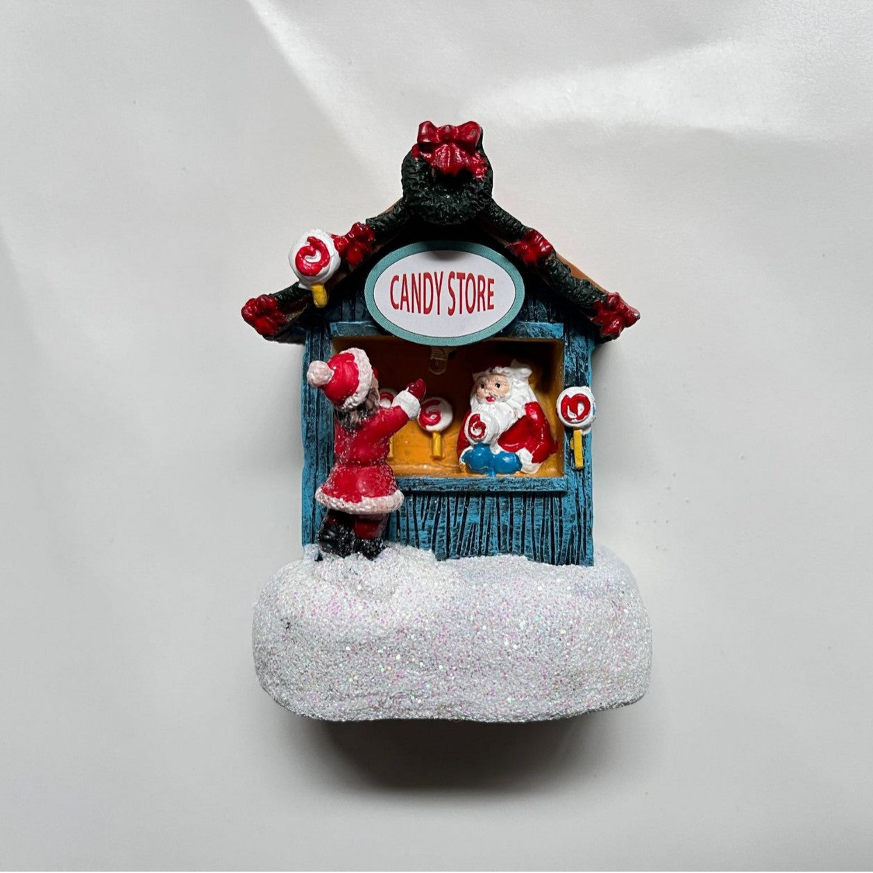 Christmas Resin Mini House Santa Shop Ornament - AA Trading