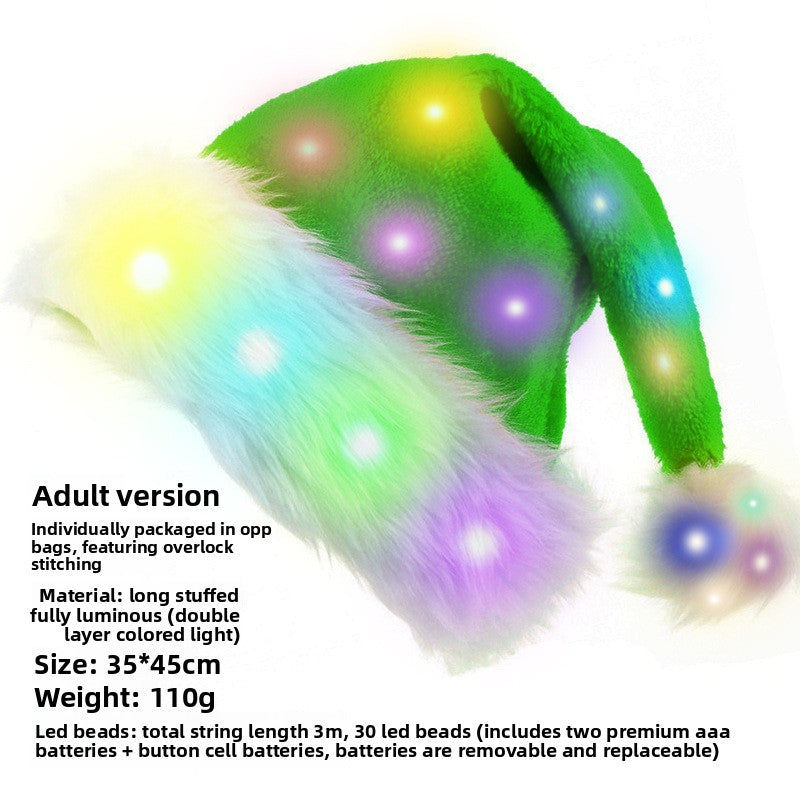 Christmas Short Plush Hat - AA Trading