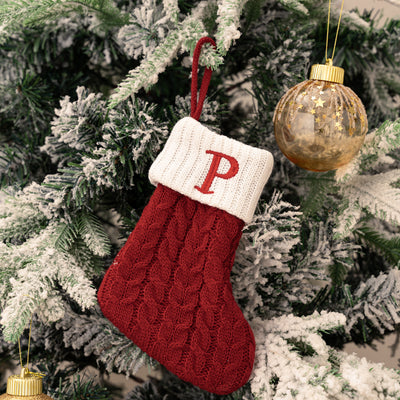 Letter Christmas Stocking Creative Hanging Ornament - AA Trading
