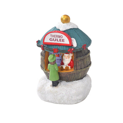 Christmas Resin Mini House Santa Shop Ornament - AA Trading