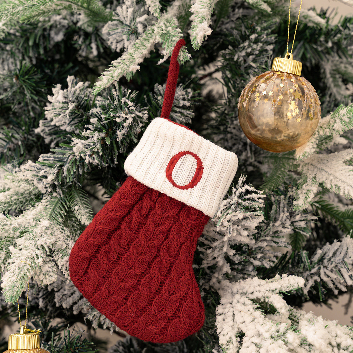 Letter Christmas Stocking Creative Hanging Ornament - AA Trading