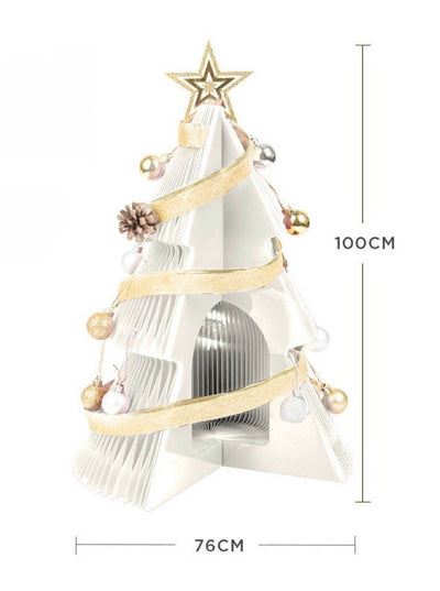 Honeycomb Foldable Accordion Christmas Tree - Christmas Decor for Neutral Nordic Home - AA Trading
