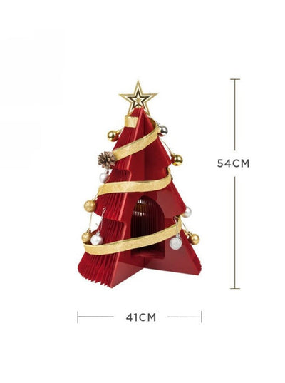 Honeycomb Foldable Accordion Christmas Tree - Christmas Decor for Neutral Nordic Home - AA Trading