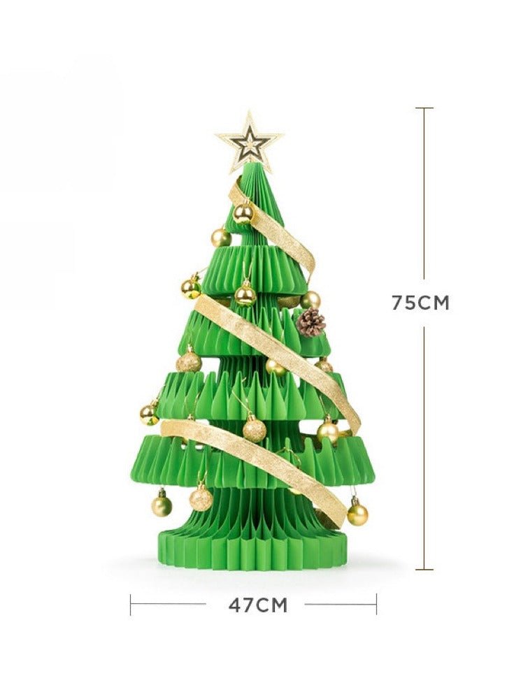 Honeycomb Foldable Accordion Christmas Tree - Christmas Decor for Neutral Nordic Home - AA Trading