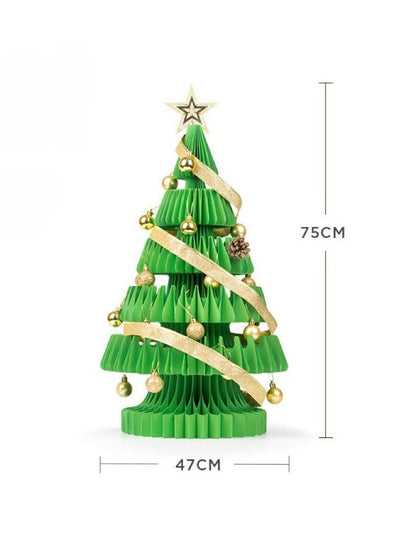 Honeycomb Foldable Accordion Christmas Tree - Christmas Decor for Neutral Nordic Home - AA Trading