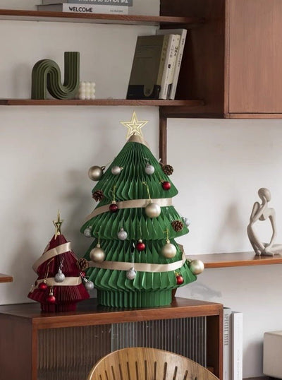 Honeycomb Foldable Accordion Christmas Tree - Christmas Decor for Neutral Nordic Home - AA Trading