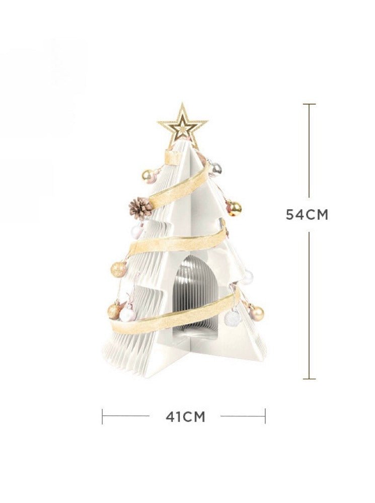 Honeycomb Foldable Accordion Christmas Tree - Christmas Decor for Neutral Nordic Home - AA Trading