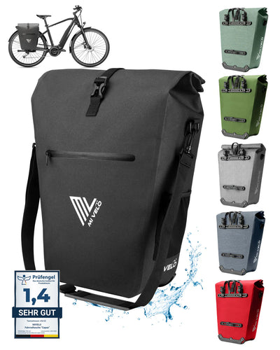 Mivelo Fahrradtasche 2in1 "CAPAX" 25L wasserdicht - AA Trading