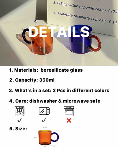 Set Of 2 Retro Couple Coffee Mugs Tea Cups - AA Trading