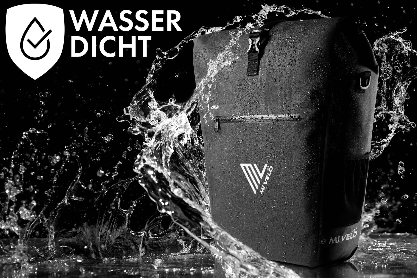 Mivelo Fahrradtasche 2in1 "CAPAX" 25L wasserdicht - AA Trading